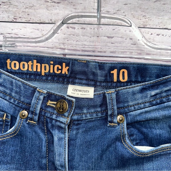 Crewcuts Girl's Toothpick Jeans Size 10 - Picture 2 of 4